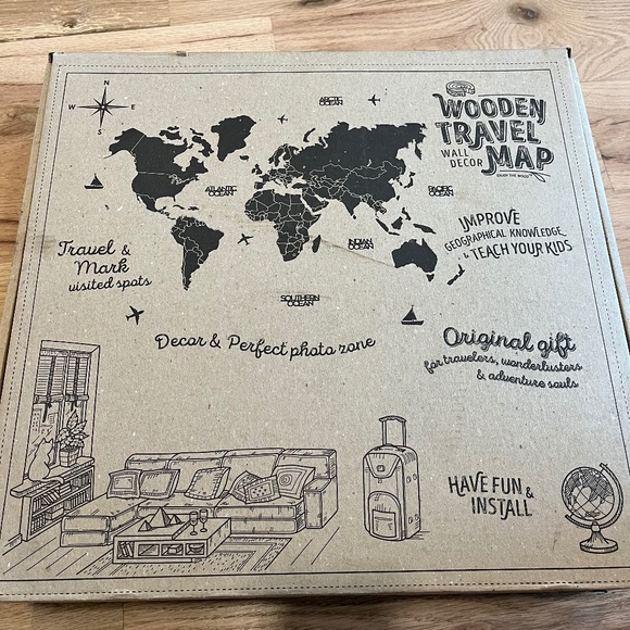 Enjoy the Wood Wall Map